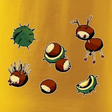 Gaštanové zvieratká - obdĺžnik