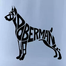 Doberman - nápis v tele Doberman - nápis v tele