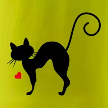 Zamilovaná mačka prehnutá