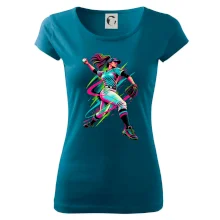 Baseballová nadhazovačka neonový pop art