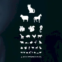 Očný test zvieratká