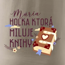 Kniha - Holka, ktorá miluje knihy  - Vaše meno