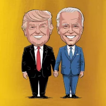 Trump a Biden - veľký kamaráti