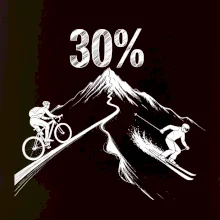 Narodeniny cyklista a lyžiar 30