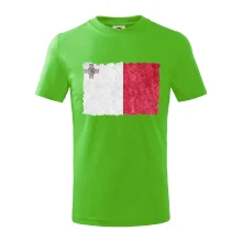 Vlajka Malta ohrýzaná