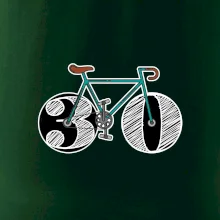 Narodeniny 30 rokov na bicykli