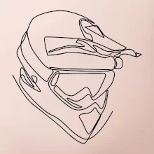 Helma, prilba jedným ťahom