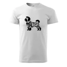 Maltézsky psík nápis v tele