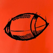 Americký futbal lopta skica