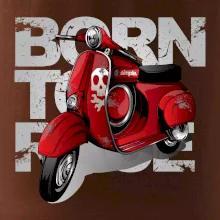 Scooter born to ride red