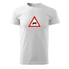 Dopravná značka - Pozor pasúci sa kôň