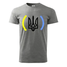 Ukrajina trojzubec s farbami Ukrajina trojzubec s farbami