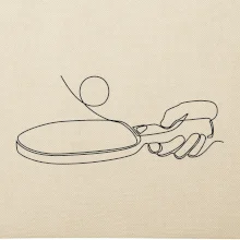 Stolný tenis jedným ťahom