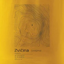 Zvičina - vrstevnice v obdĺžniku