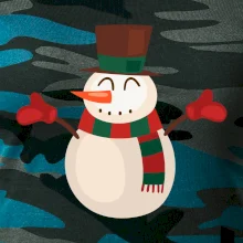 Vianočný snehuliak