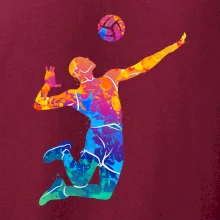 Volejbalista splash s loptou