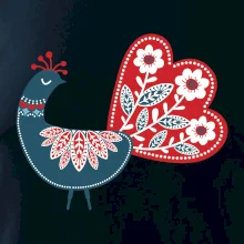 Folklór - páv modrý Folklór - páv modrý