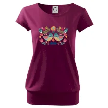 Folklór - dva farebné vtáčiky