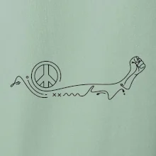 Päsť a symbol mieru