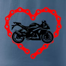 Moto srdce reťaz - cestná