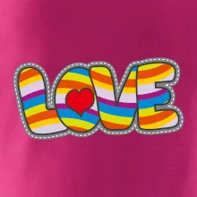 Love nápis dúhový Love nápis dúhový