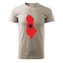 Albánsko mapa a znak