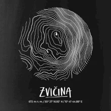 Zvičina - vrstevnice v kruhu