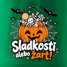 Sladkosť alebo žart tekvicový košík