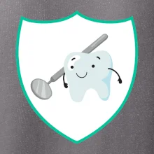 Zúbok na prsníku - zrkadlo