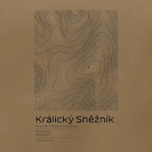 Králický Sněžník - vrstevnice v obdĺžniku