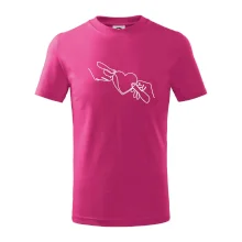 Dve ruky a srdce jedným ťahom