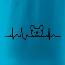 EKG Francúzsky buldoček hlava EKG Francúzsky buldoček hlava