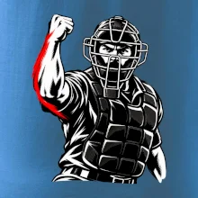 Baseballový rozhodčí signalizuje strike