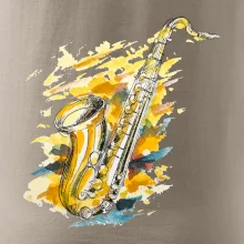 Saxofón maľovaný