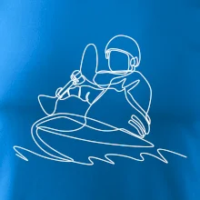 Kajak na vode jedným ťahom