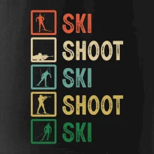 Biatlon ski shoot ski