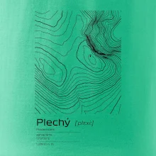 Plechý - vrstevnice v obdĺžniku