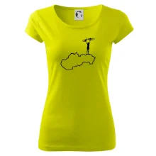 Mapa Slovenska - cyklistka