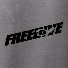 Freedive - nápis s potápačom Freedive - nápis s potápačom