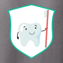 Zúbok na prsníku - zubná kefka