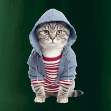 Mačka v pruhovanom triku