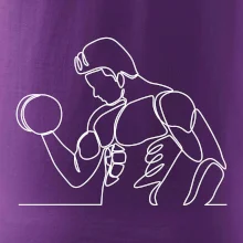 Fitness muž jedným ťahom