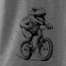 Naštvaný Dinosaurus na bicykli