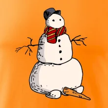 Snehuliak so spadnutým nosom