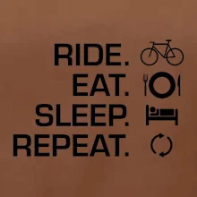 Ride Eat Sleep Repeat bicykel