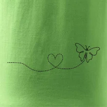 Dráha letu motýľa - srdce