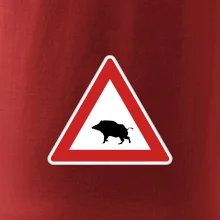 Dopravná značka - Pozor diviak