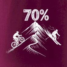 Narodeniny cyklista a lyžiar 70