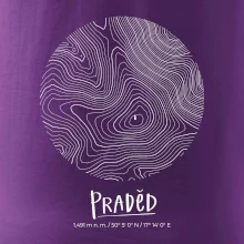 Praděd - vrstevnice v kruhu