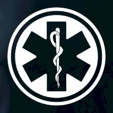 Rescue logo samostatné guľaté